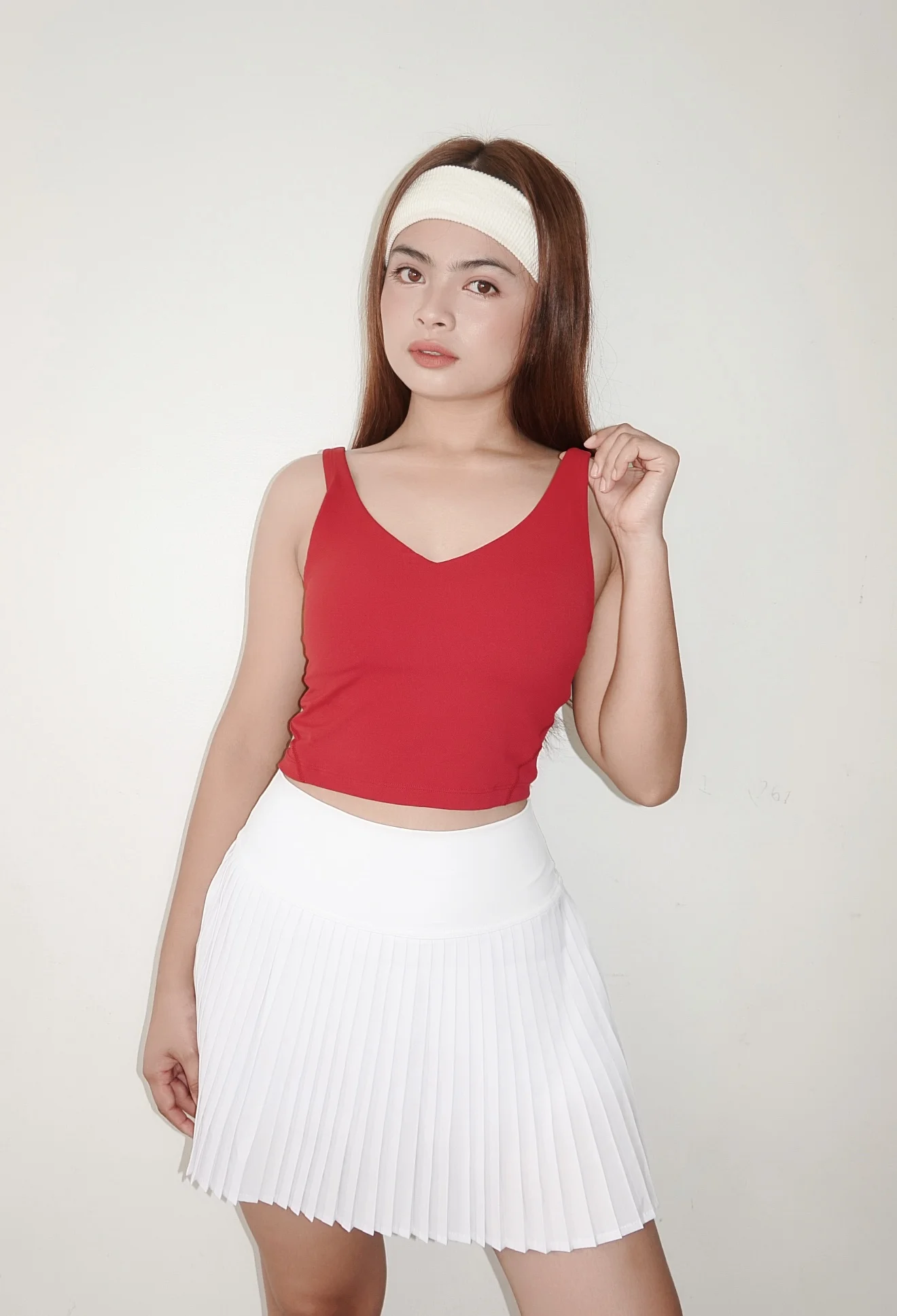 FREYA TOP IN RED